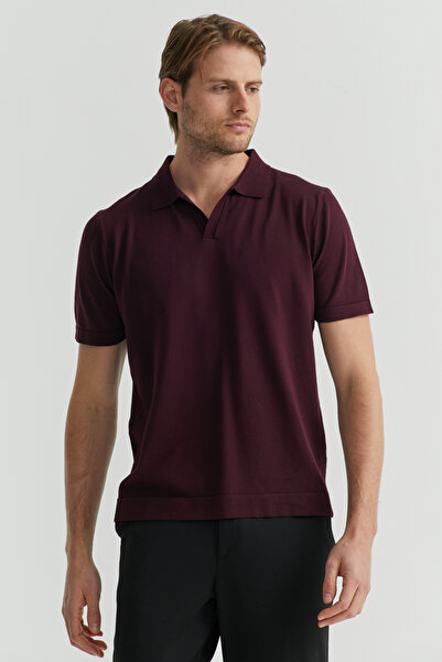 PAULMARK Ανδρικό πλεκτό μπλουζάκι με λαιμόκοψη πόλο