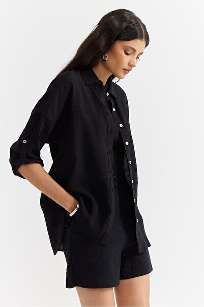 PAULMARK Γυναικείο πουκάμισο με λεπτή ραφή