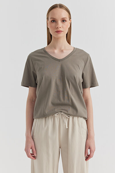 PAULMARK Γυναικείο T-shirt με λαιμόκοψη V Basic