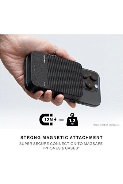 Native Union (Re)Classic Power Bank | Magnetic MagSafe Compatible 10000mAh 15W Portable Charger