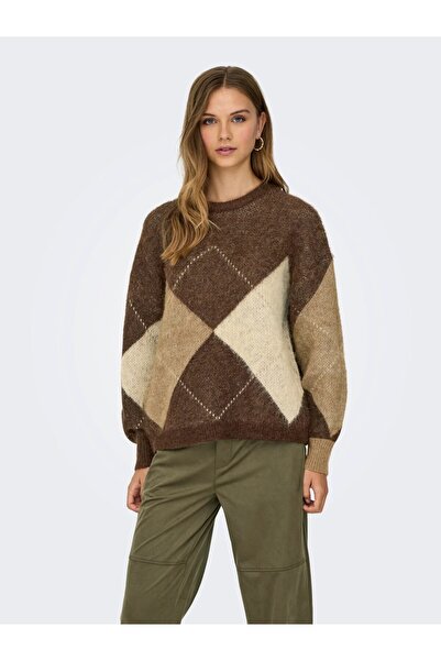 ONLY 15353226 ONLNOEME LIFE LS JQ O-NECK KNT