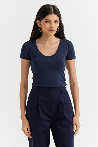 PAULMARK Women's Deep V-Neck Bodysuit