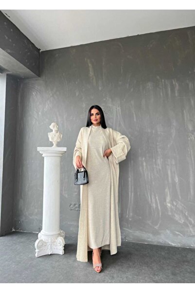 newmisal طقم فستان كارديجان نسائي من التريكو