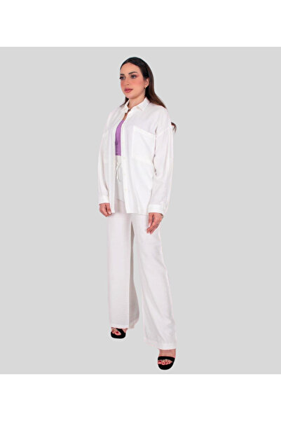 MQ Women's casual two-piece set: shirt and pants