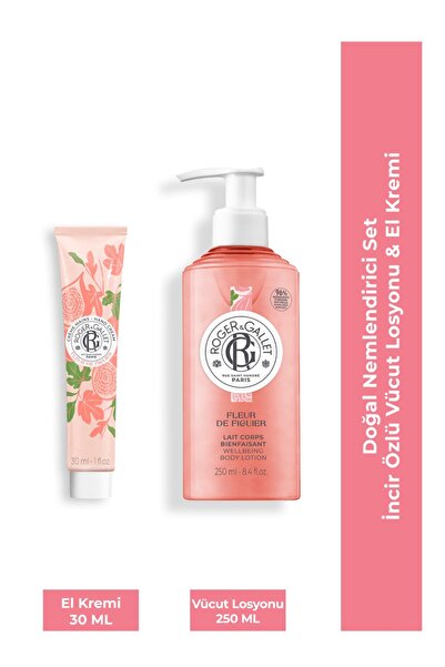 Roger&Gallet Doğal Nemlendirici Set - İncir Özlü Vücut Losyonu & El Kremi
