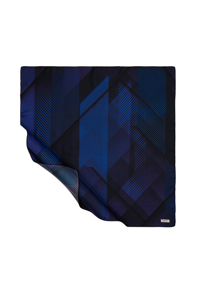 ipekevi Eșarfă de mătase Tivil albastră regală pentru ceremonii