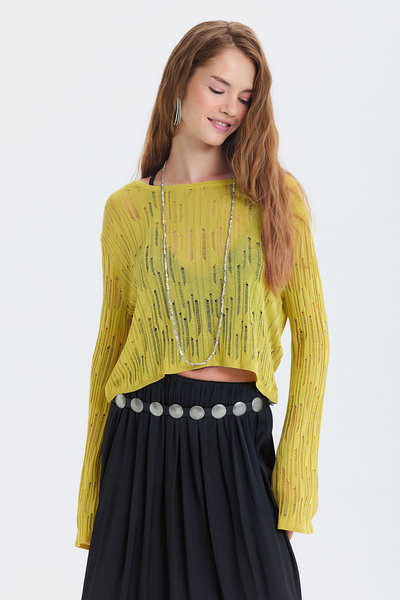 Clandestino Belt with Sequin Accessories Black