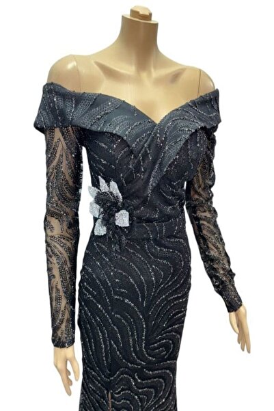 Cataleya Fashion Rochie neagra cu strasuri