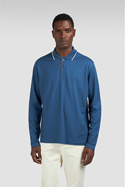 PAUL&SHARK Tricou polo bărbătesc din bumbac și lyocell țesut