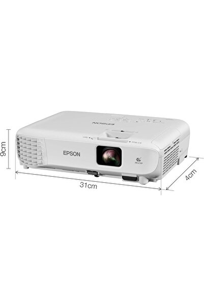 EPSON EB-X06 3LCD XGA Projector, 3600 Lumen, 300-inch, Portable (White)