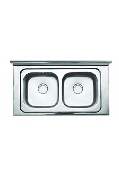 chrome حوض مطبخ كوري 100/60 وعاء مزدوج