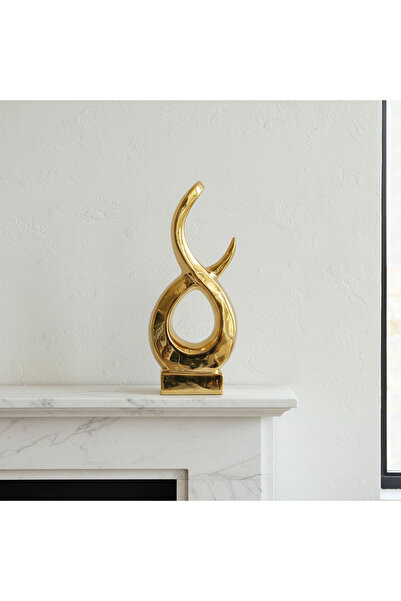 Generic كاسا تيتاني، حجم كبير، زينة سيراميك فاخرة - 49×12×21 سم