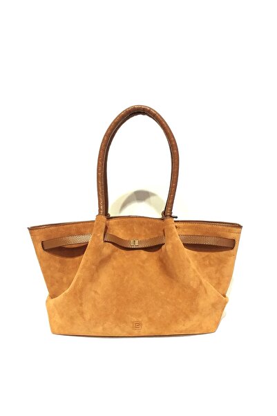 EBRUDERİSAN 1974 HAKİKİ SÜET DERİ KADIN ÇANTASI