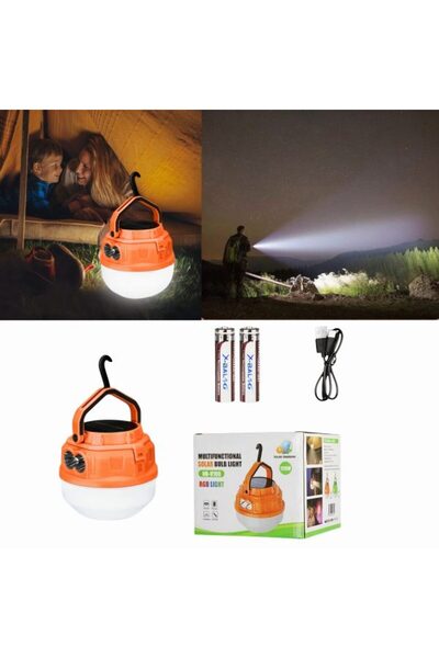 OEM Lampă solară LED portabilă cu 2 moduri de iluminare, încărcare USB