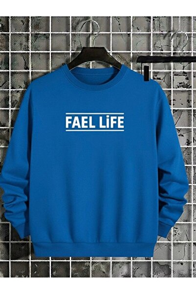 FAEL LİFE / Hanorac unisex pentru fete/băieți, cu imprimeu supradimensionat