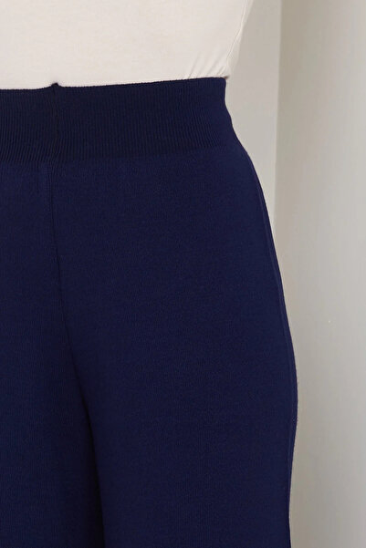 dgs dagıstanlı Kadın kışlık rahat kalıp bol paça comfort beli lastikli triko pantolon