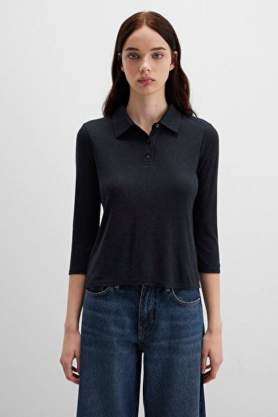 Mavi Erkek Siyah Polo Tişört 1613647-80022