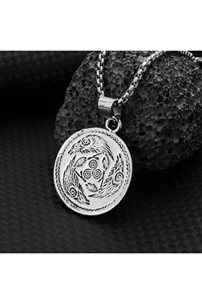 Viking Nordic Mythology Design S+ Quality 316L Stainless Tarnish Free Steel Necklace