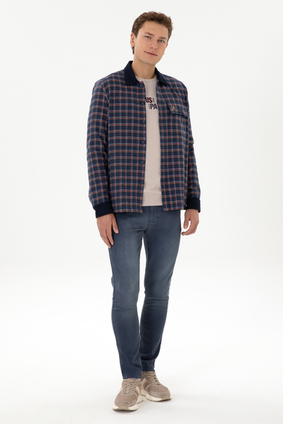 U.S. Polo Assn. Men's Navy Blue Long Sleeve Shirt 50316574-Vr033