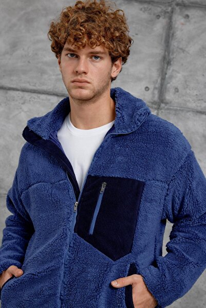 NOMARC Синій LNS CEP ДЕТАЛЬНИЙ ПУШОВИЙ ПАЛЬТО