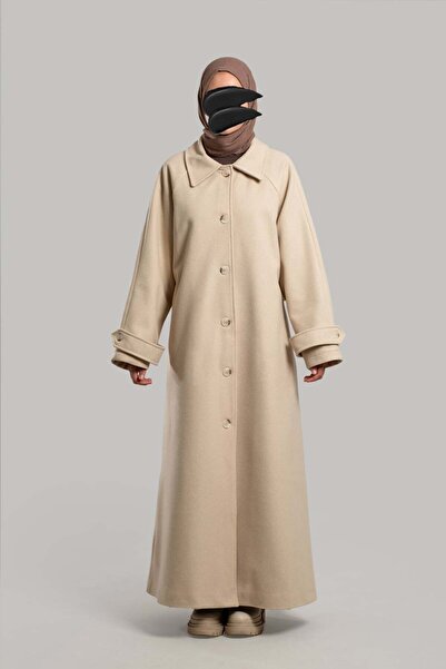 Emare Buttoned Full Length Cashmere Coat