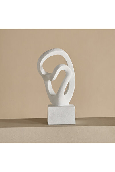 Home Box طاولة جانبية من البولي ريزين أحادي اللون والأخضر مع قاعدة، أبعادها 2...