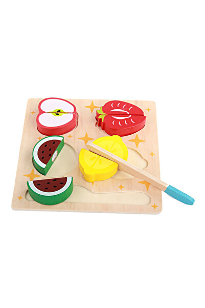 HALAMODO ألعاب مطبخ خشبية لتقطيع الفواكه والخضروات