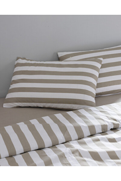 Madame Coco Atlas Home Avignon Double 100% Cotton Ranforce Printed Bedding Set - Khaki