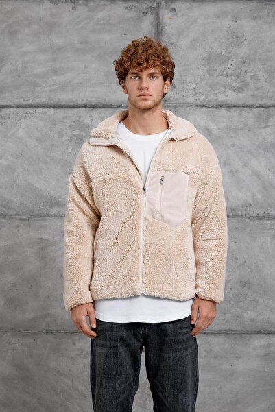 NOMARC Cream Lns Cep Detailled Plush Jacket