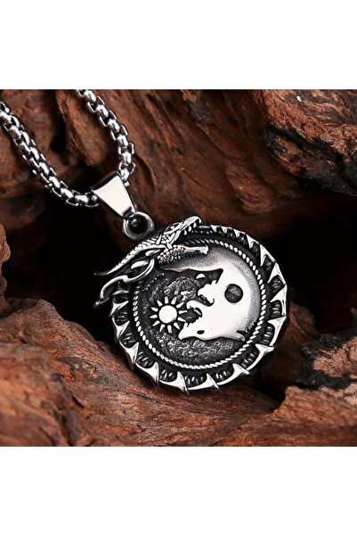 Viking Nordic Mythology Design S+ Quality 316L Stainless Tarnish Free Steel Necklace