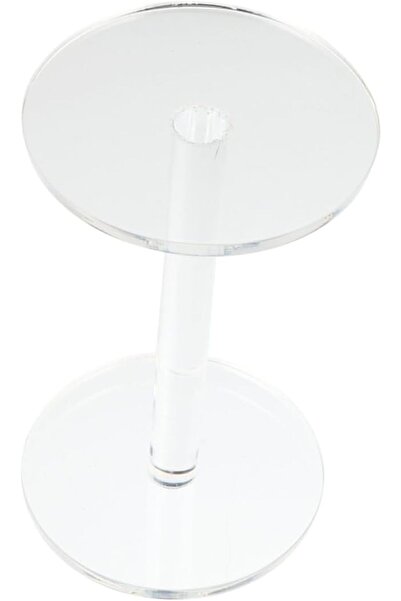 Slasa Acrylic Watch Display Rack Wristwatch Holder Simple Design 7.5x7.5x13.8 cm