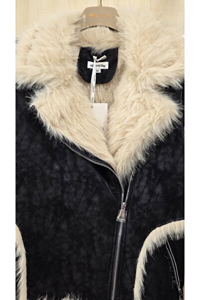 Park Moda Fur Lined Biker Coat