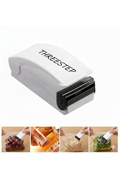 THREESTEP Ev Tipi Poşet Kapatıcı Pilli Isıtıcılı Poşet Kapatma Makinesi Tazel...