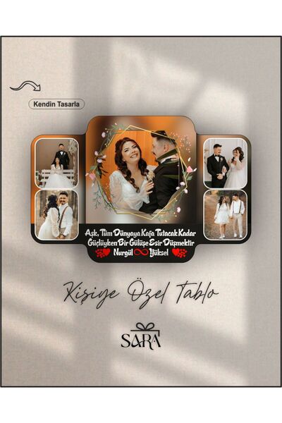 BİRHEDİYENOLSUN Kişiye Özel Duvar Saati