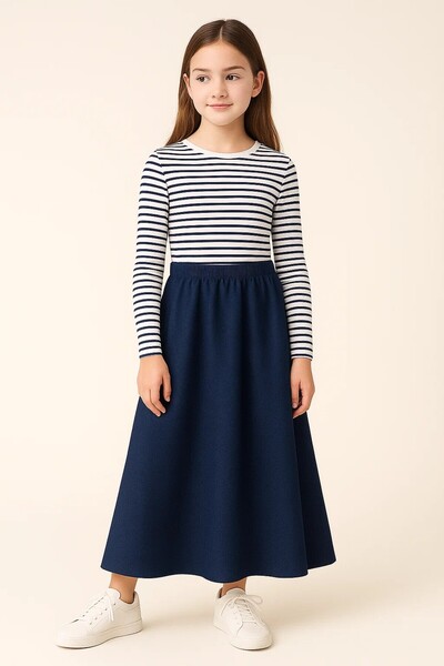Angel&Co. Girls Clothing Modest Long Girls' Transitional Skirt