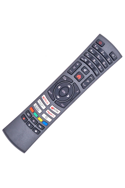 KNTECH RC4590P remote control for Vestel-Telefunken-Finlux UltraHD 4K, with the functions of the original remote control