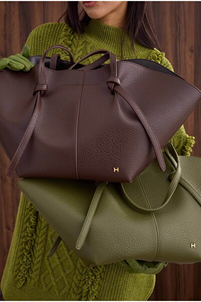 HEQA Maxi Shopper Bag Bitter Brown