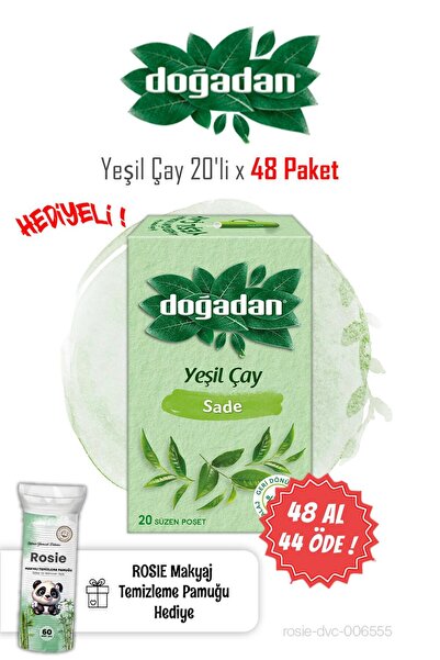 Doğadan اشتري 48 واحصل على 44 مجانًا شاي أخضر 20 عبوة وروزي