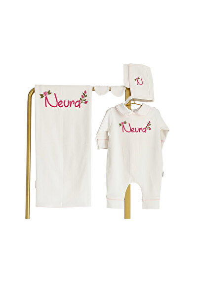 Mis Bebe Minik İnsanların Sarayı طقم من القطن الممشط بنسبة 100% باللون الوردي...