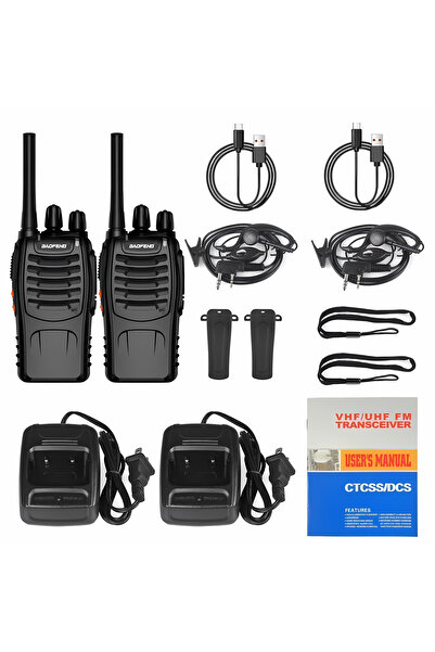 BAOFENG 2pcs Two Way Radio, Walkie Talkies, Intercom, Rechargeable, Long Range,Portable