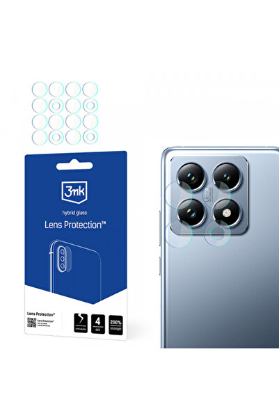 Xiaomi Folie de protectie Camera Spate 3MK Protection pentru 14T Pro / 14T, Sticla Flexibila, Set 4