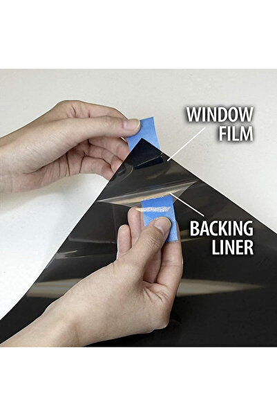 G Glixicom Reflective Window Film for Privacy and Solar Protection, Black, 70 x 200 cm