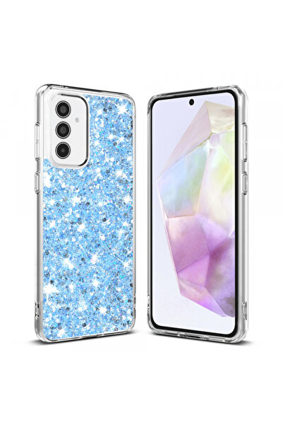 Samsung Husa pentru Galaxy A35 5G A356, Techsuit, Sparkly Glitter, Bleu