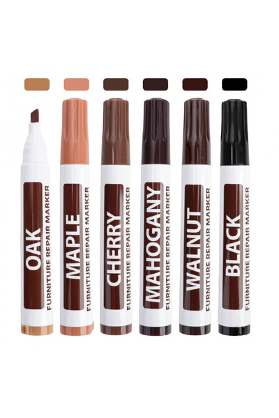 MaffStuff Set 6 Markere Corectoare Mobilă & Lemn MaffStuff® – Reparații Zgârieturi 🎯✨