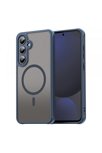 Samsung Husa MagSafe pentru Galaxy S24 FE S721, Techsuit, HaloFrost II, Bleumarin