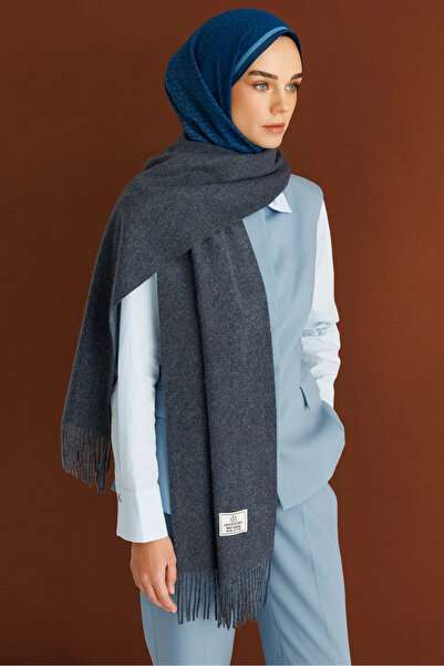 Mooncorn Anthracite Wool Scarf