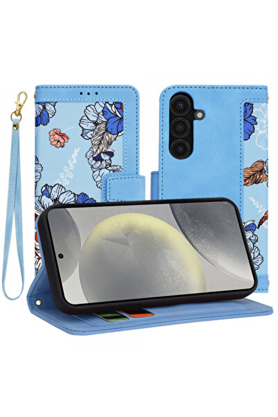 Samsung Husa pentru Galaxy S24 S921, Techsuit, FlipCraft, Bleu