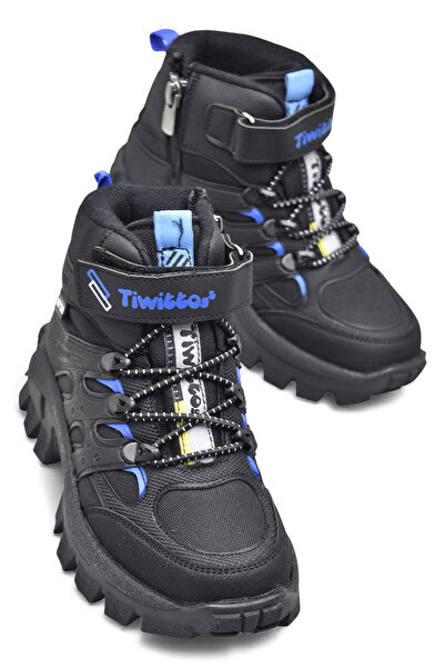 ISPARTALILAR 390U Orthopedic Sole Elastic Velcro Girls' Boots Boys' Boots Unisex Children's Boots