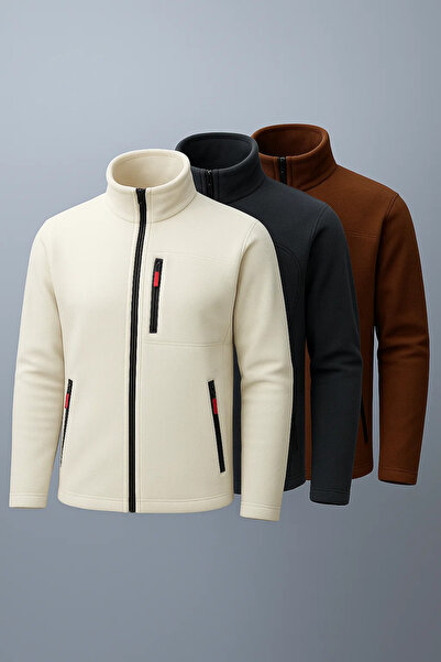 COMBİNE MİCHAİL Men's Premium Full Zip 3-Piece Sweatshirt