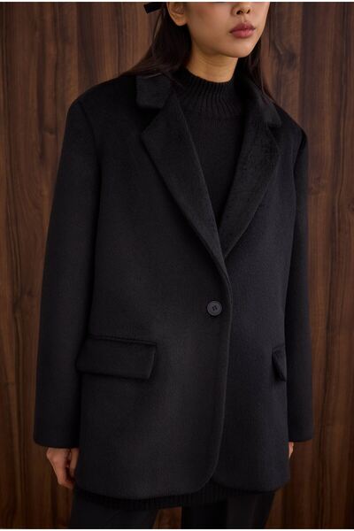 HEQA Blazer Coat Black